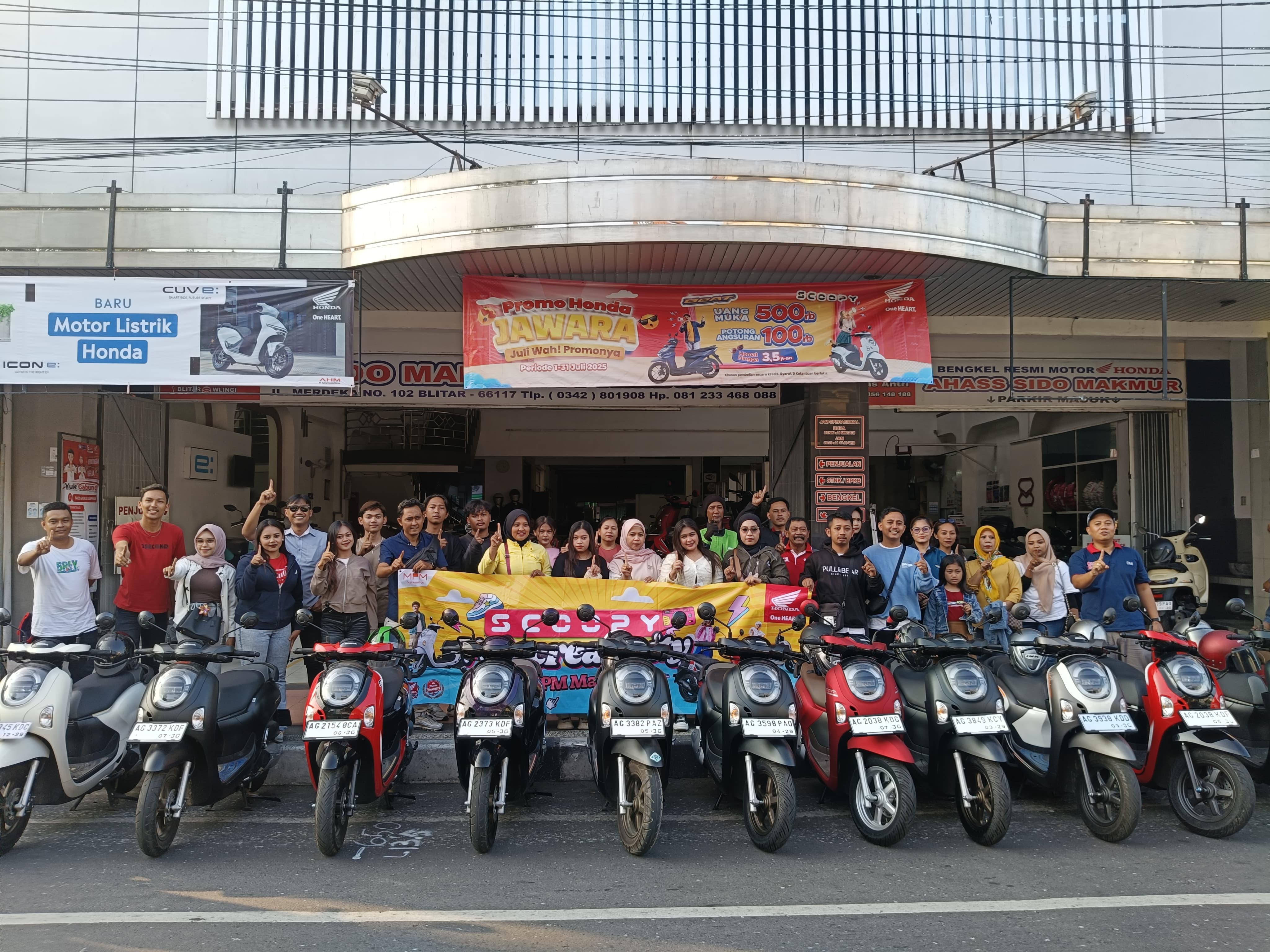 Scoopy Velocreativity Blitar: Gaya Unik dan Kreativitas Warnai Rolling City Pecinta Skutik Fashionable